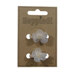 967 Elastiekje bloem voile ecru