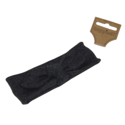 19528 Babyhaarband knoop antraciet