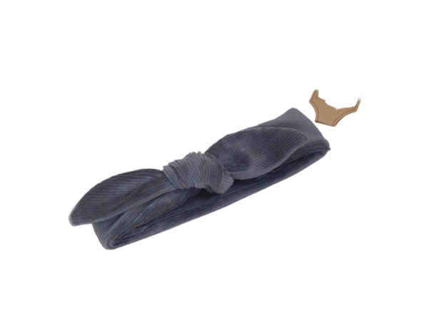 020729 Knoophaarband rib fluweel antraciet