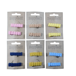 23640 Haarknijper middel plooi - 6 assortie