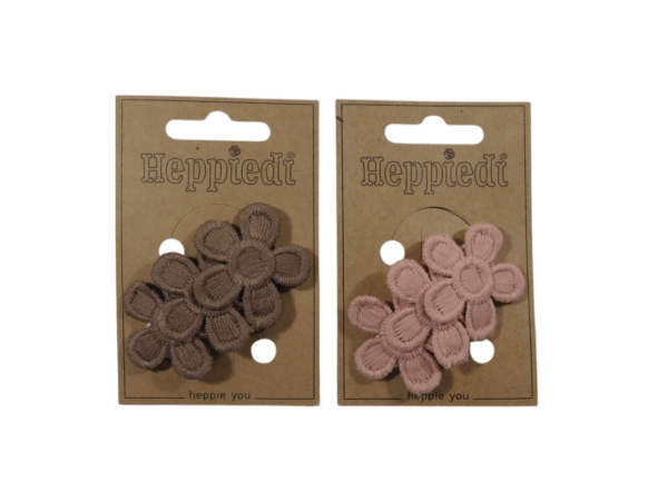 25128 Klik klak 5 cm. met 3 grote bloemen - 2x3