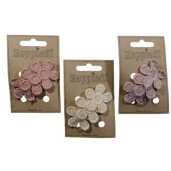 25128 Klik klak 5 cm. met 3 grote bloemen - 3x2