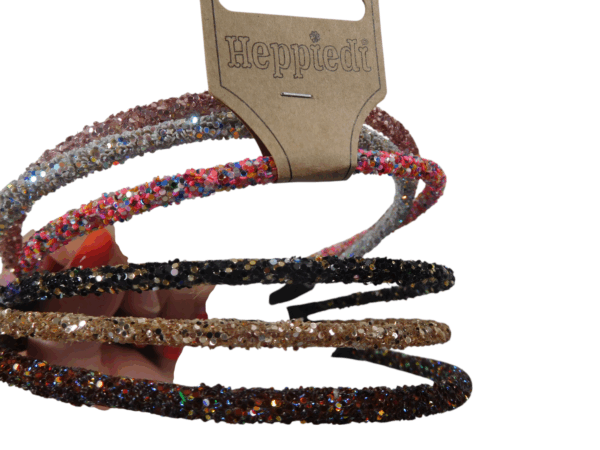 25421 Diadeem glitter all-over - 6 assortie - Afbeelding 2