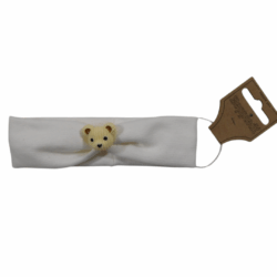 25517 Babyhaarband met berenkopje off-white