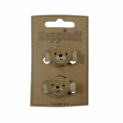 25637 Haarknijper klein berenkopje - 6x2