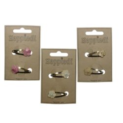 26130 Klik klak 3 cm. bloempje paillet - 3x2