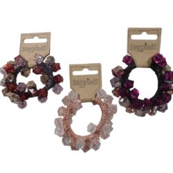 26225 Elastiek/armband strasstenen vierkant - 3x2