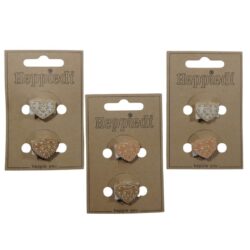 26342 Klittenbandje hartje met borduursel - 3x2