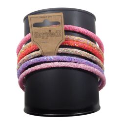 26425 Diadeem glitter all-over felle tinten- 6 assortie