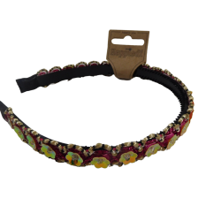 22437 Diadeem bloem paillet multicolour
