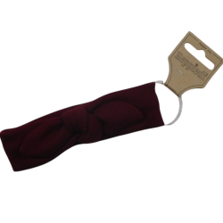 26520 Babyhaarband knoop bordeaux rood