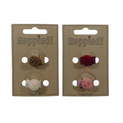26614 Haarknijper 2 cm. pompon tule - 6x2