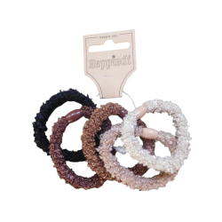 26237 Elastiek teddy bruin tinten